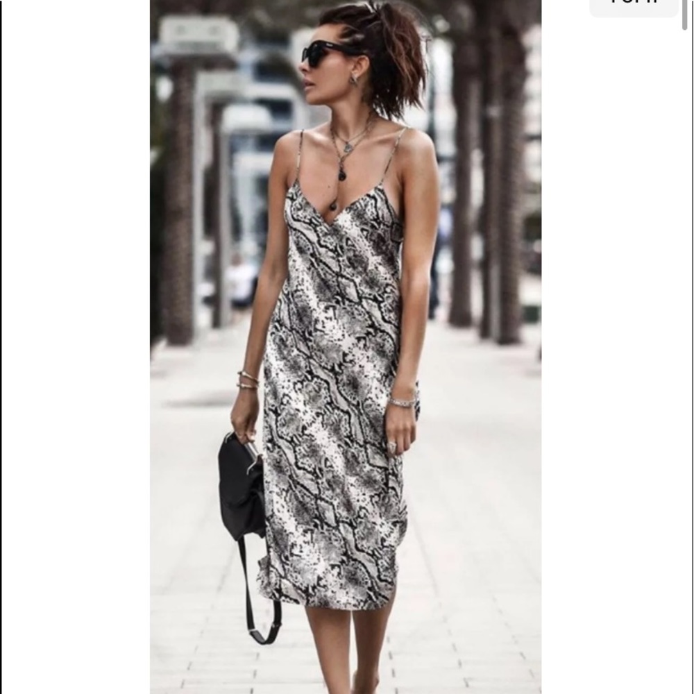 Cami NYC Raven Snake Slip Dress